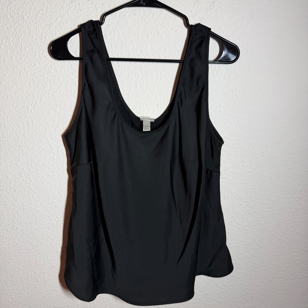 A New Day Tank Top‎ Womens 2XL Black Scoop Neck Sleeveless Everyday Casual Wear